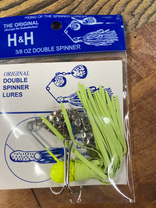 H&H Spinner Bait 3/8 oz  Chart/Chart