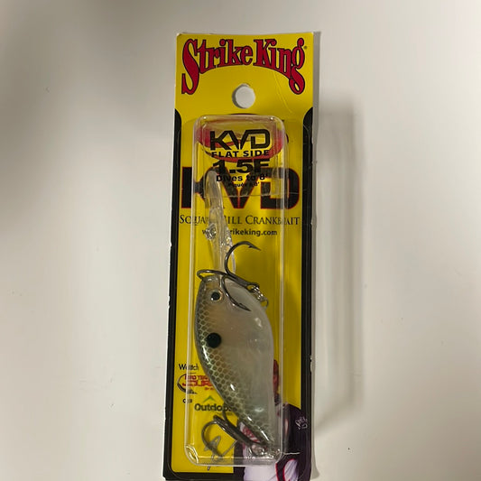 Strike King KVD 1.5 Flat Side Green Gizzard Shad