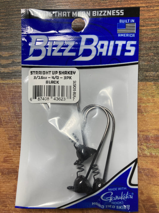 Bizz Baits Shakey Head 3/16 oz. 4/0 Black