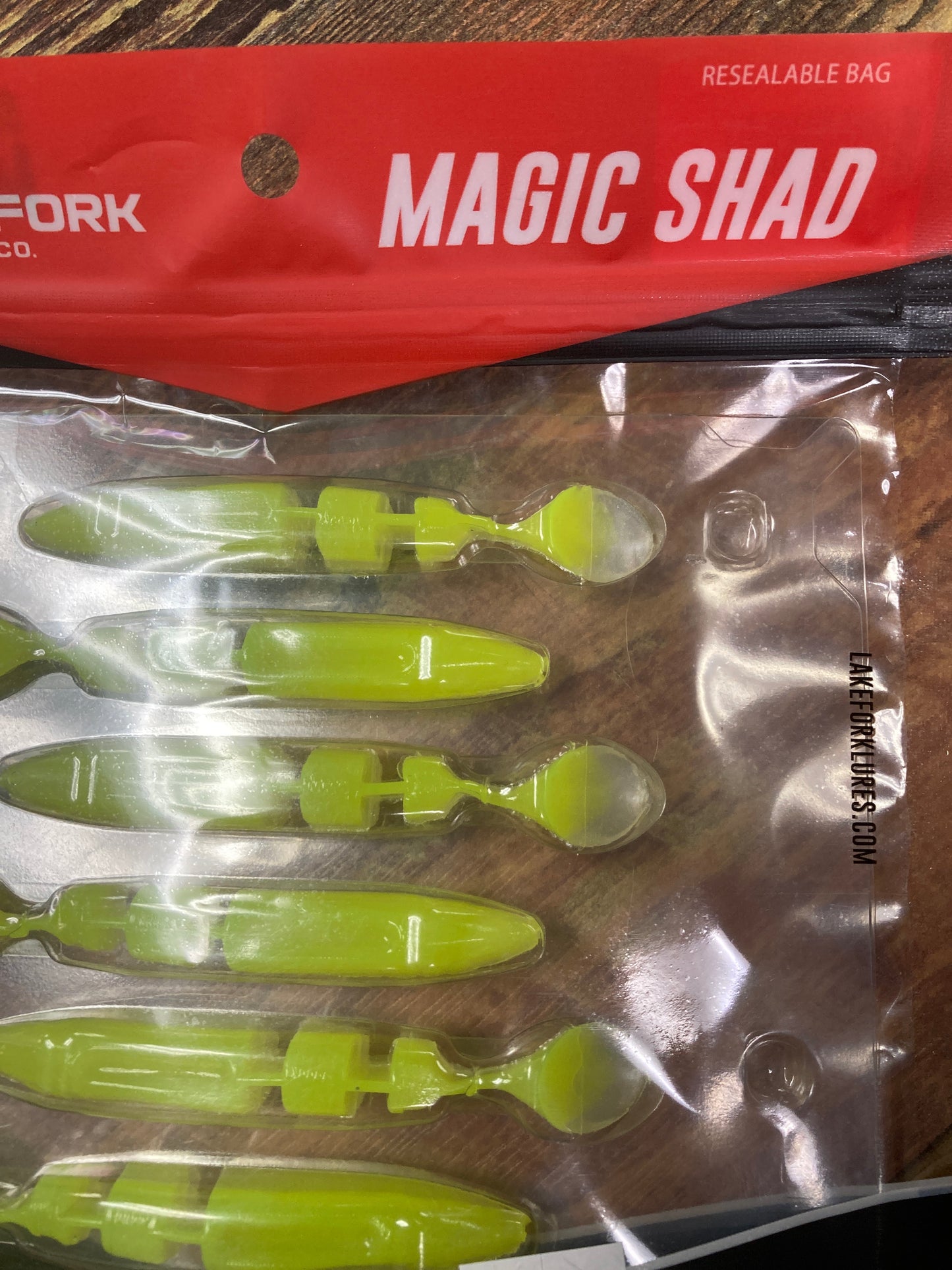 Lake Fork Lures Magic Shad Chartreuse Pearl