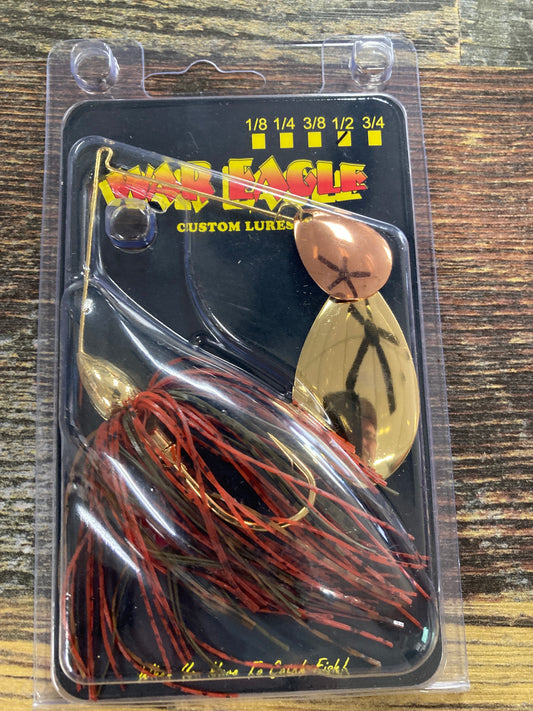 War Eagle Spinnerbait 1/2 oz. Indiana Gold Crawdad