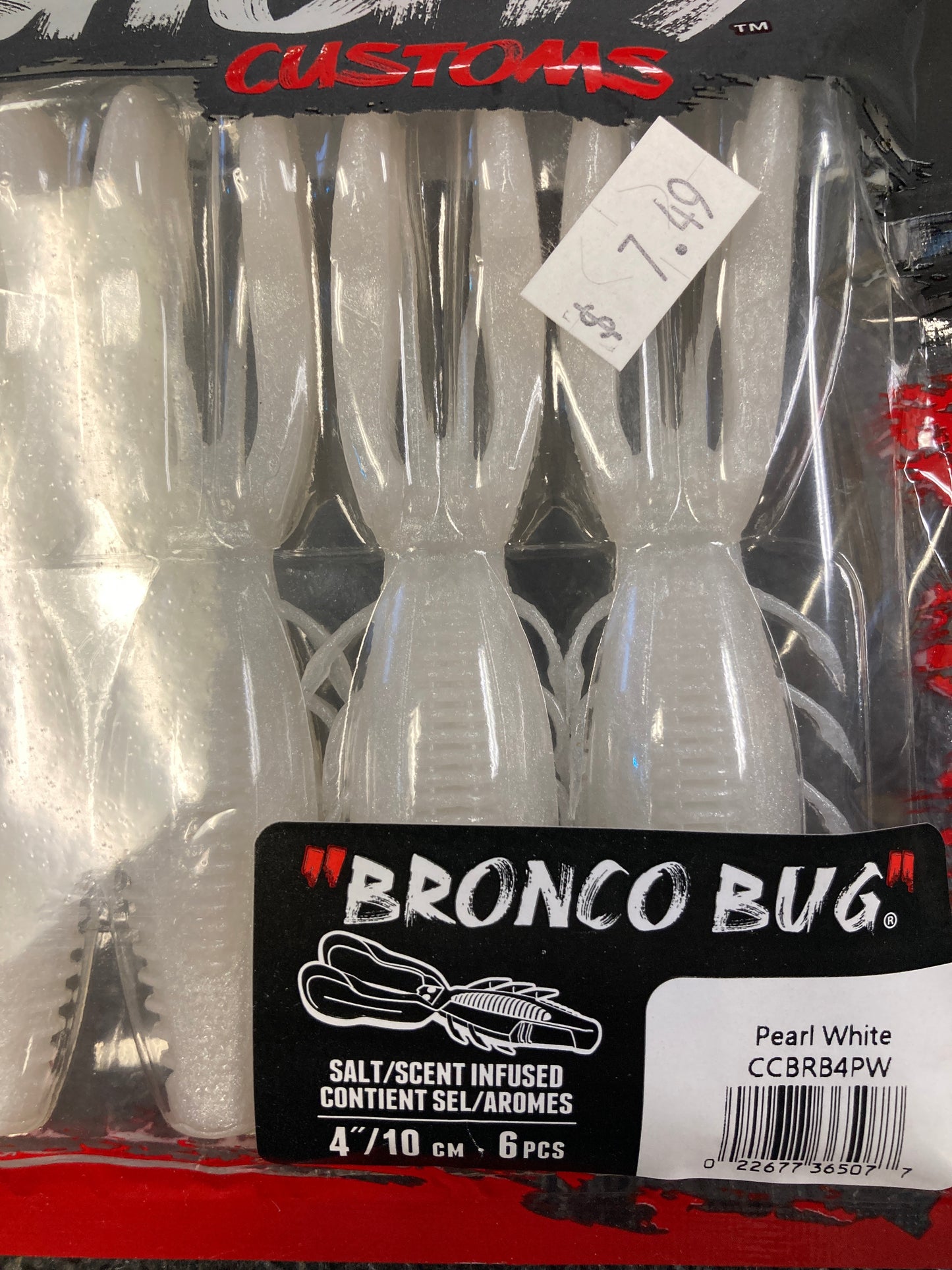 Rapala Crush City Bronco Bug 4” Pearl White