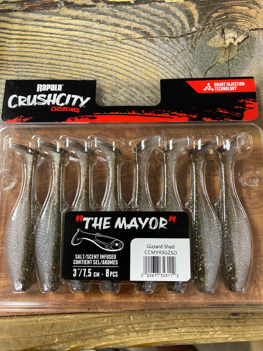Rapala Crush City The Mayor 3" Gizzard Shad