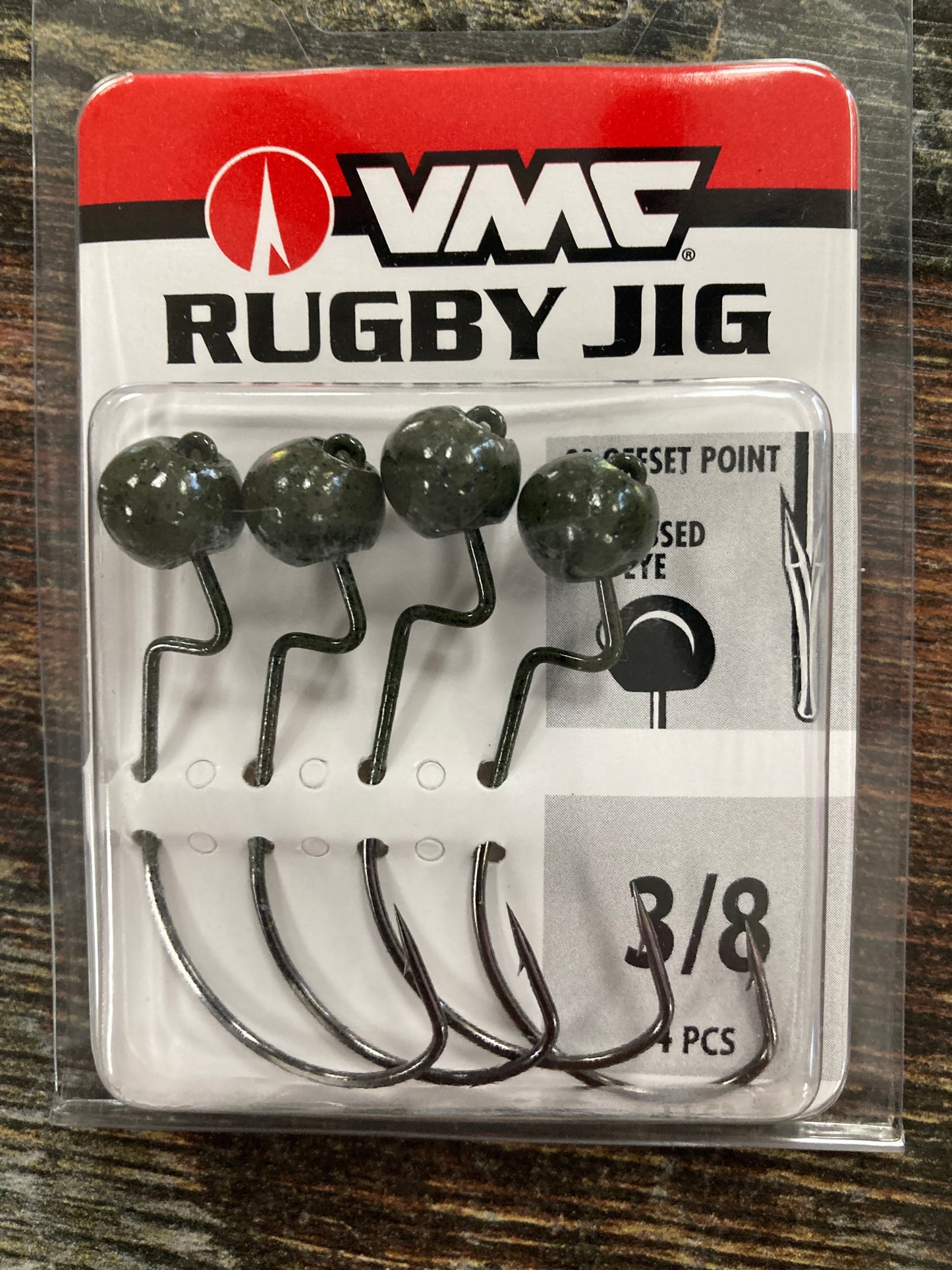VMC Rugby Jig 3/8 oz. Green Pumpkin