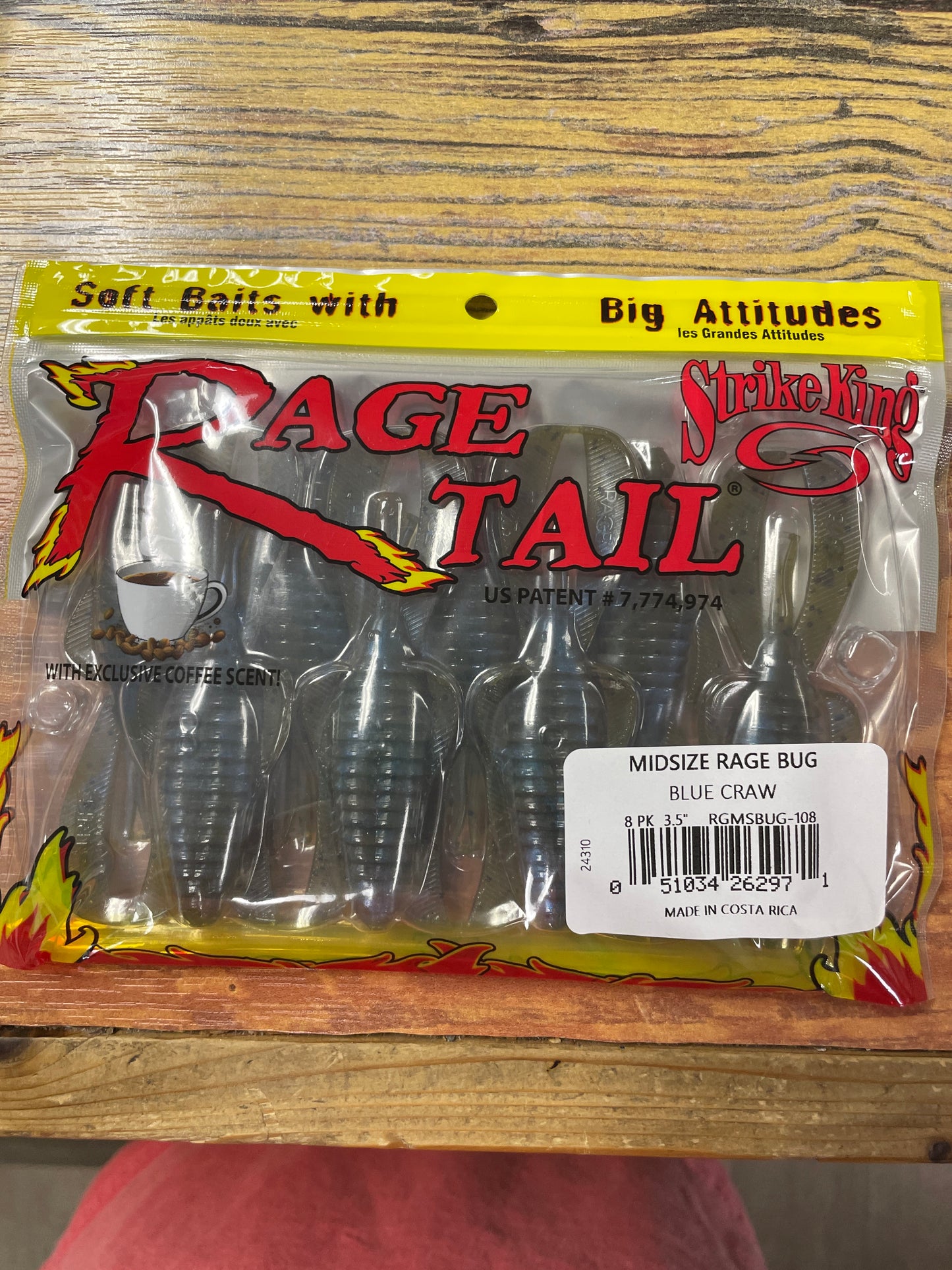 Strike King Mid Size Rage Bug - Blue Craw