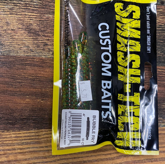 Smash Tech Bubble Fry 4" Chartreuse Pepper Red