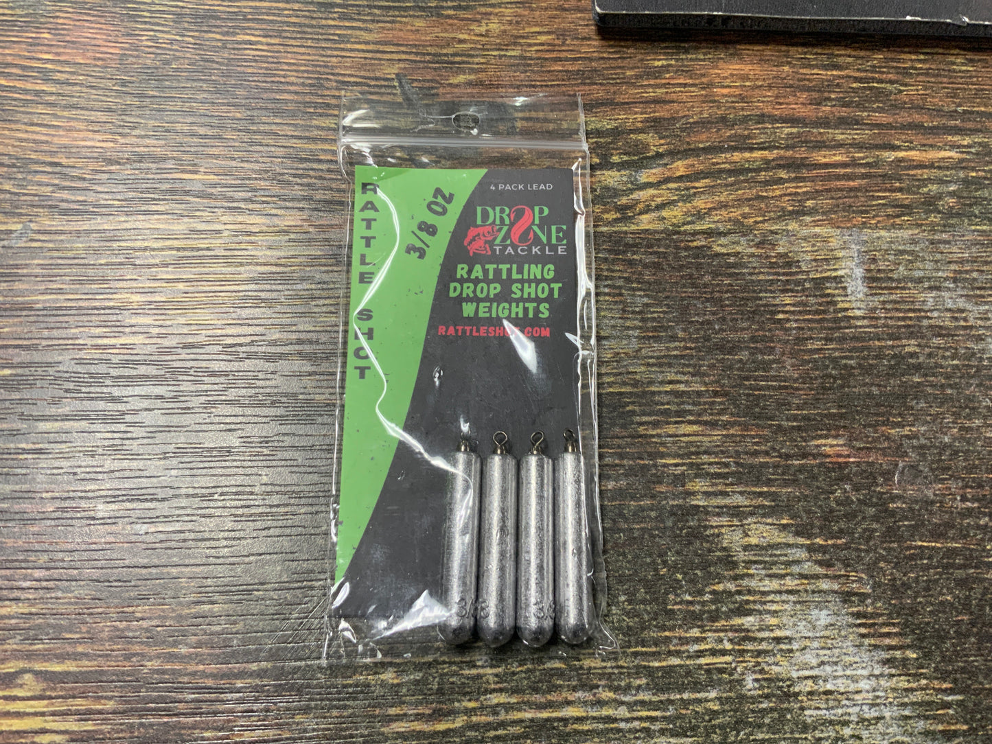 Drop Zone Rattle Shot Drop Shot 3/8 oz. Lead