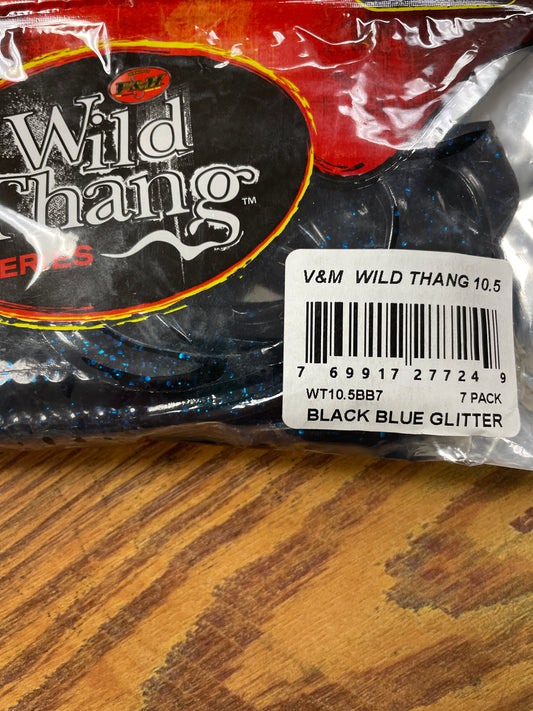 V&M Wild Thang 10.5 Blue Black Glitter