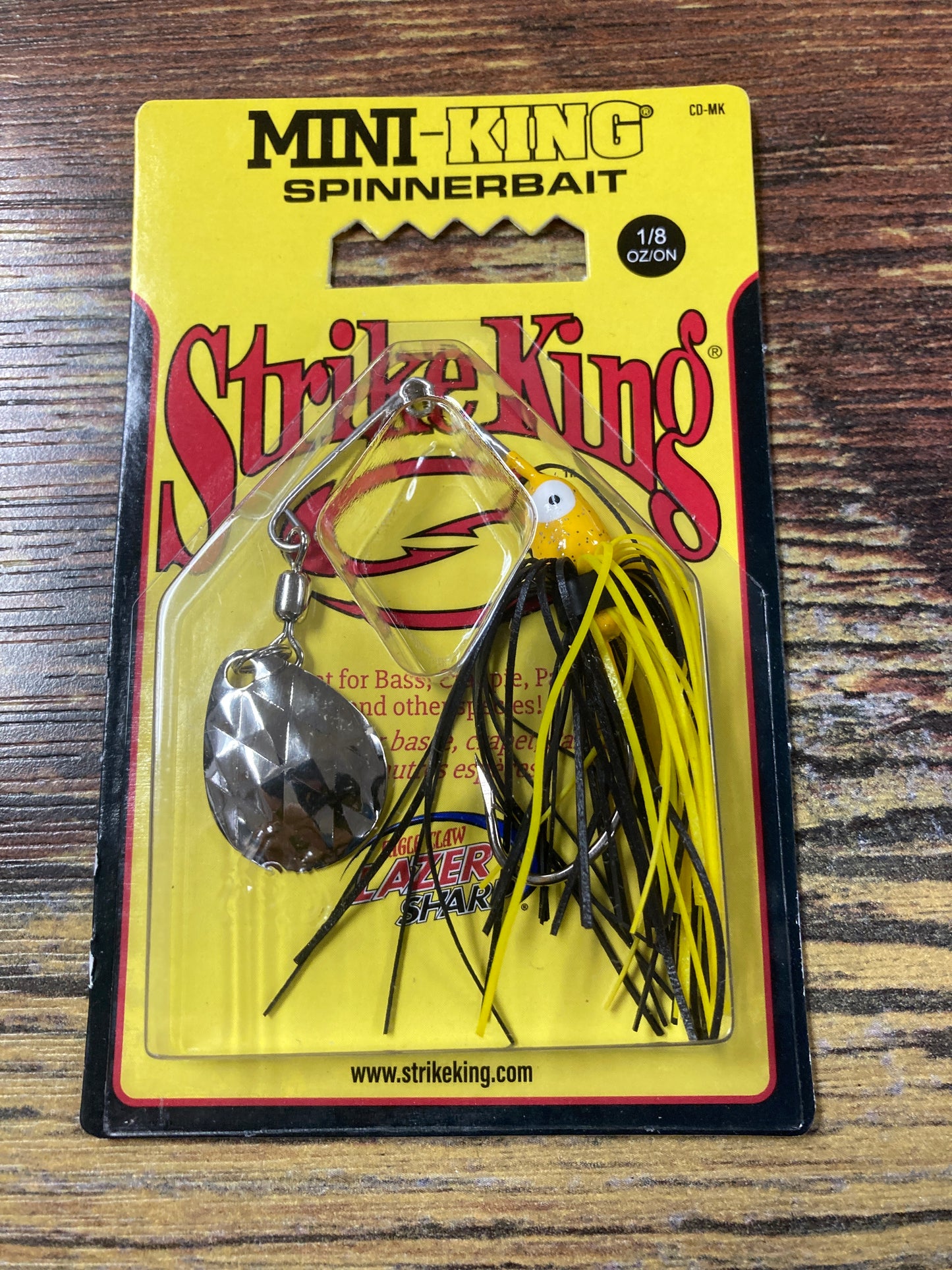 Strike King - Mini King 1/8 oz. Yellow Head Black/Yellow Skirt