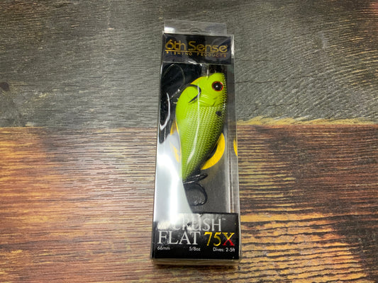 6th Sense Crush Flat 75X - 5/8 oz. Chartreuse Black Back
