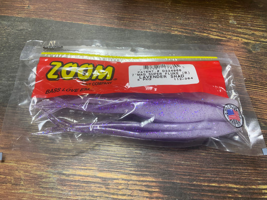Zoom Mag Super Fluke 7" Lavender Shad