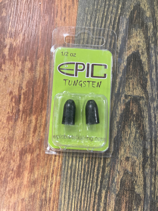 Epic Tungsten Bullet Weight 1/2 oz. Black