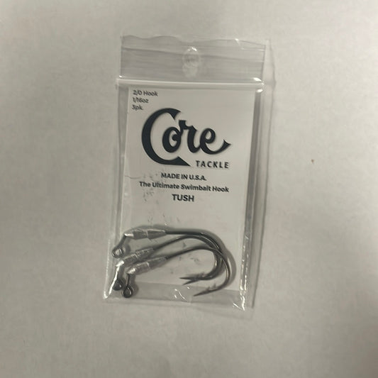 Core Tackle Tush 2/0 Hook 1/16 oz 3pk