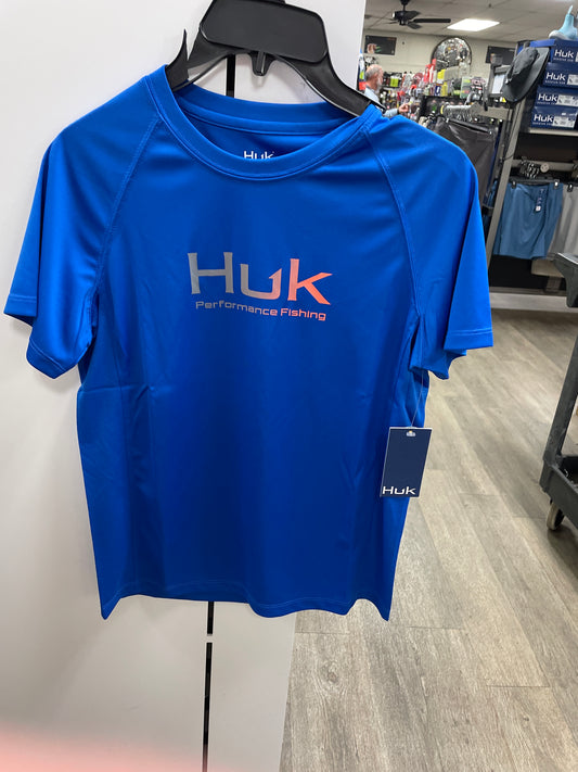 HUK Pursuit SS Crew Solid YXL