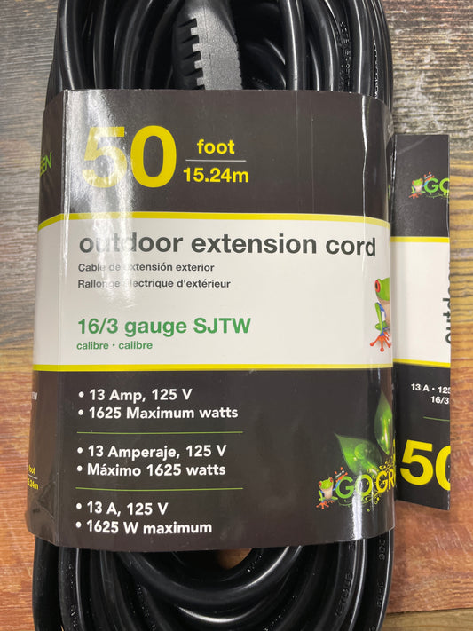 Go Green Outdoor Extension Cord 50ft.