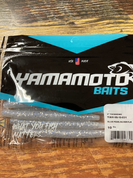 Yamamoto Senko 4” Blue Pearl Silver Flake