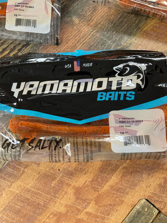 Yamamoto Swimming Senko 5" Fire Craw