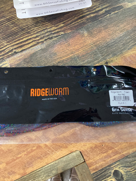 6th Sense Ridge Worm 10" Plum Bug