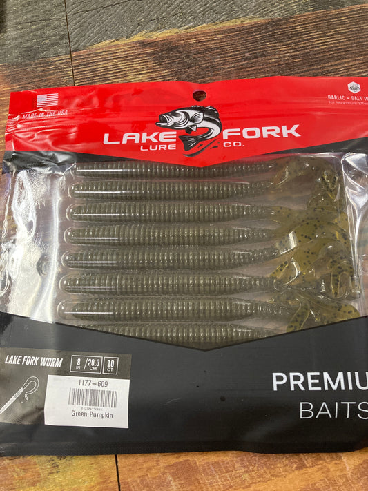 Lake Fork Lures Lake Fork Worm Green Pumpkin