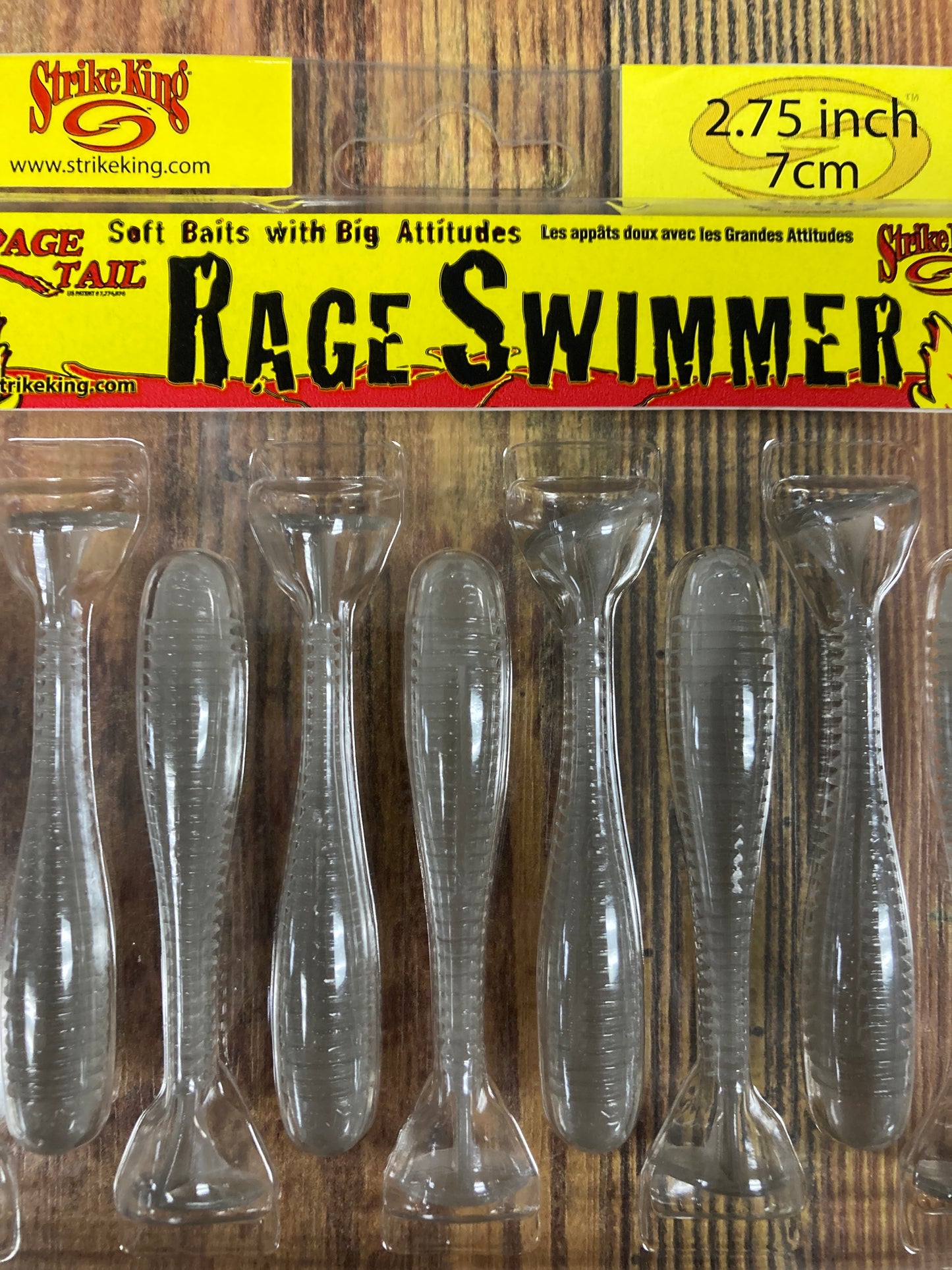 Strike King Rage Swimmer 2.75” Ghost Shad