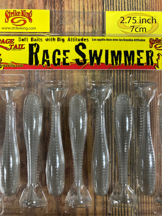 Strike King Rage Swimmer 2.75” Ghost Shad
