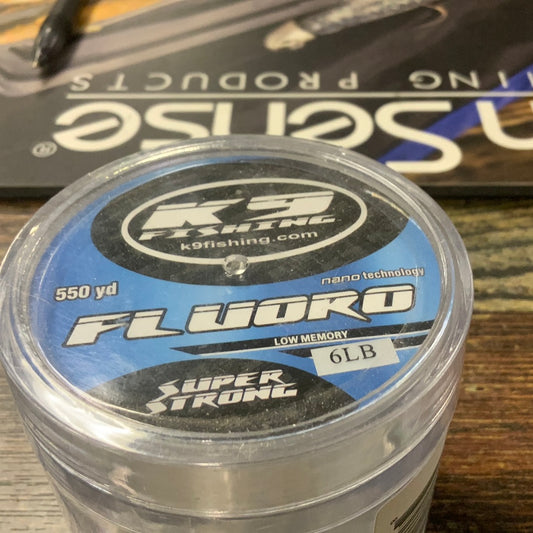 K-9 Fishing Line Flouro - 6 lb. 550 yds Clear