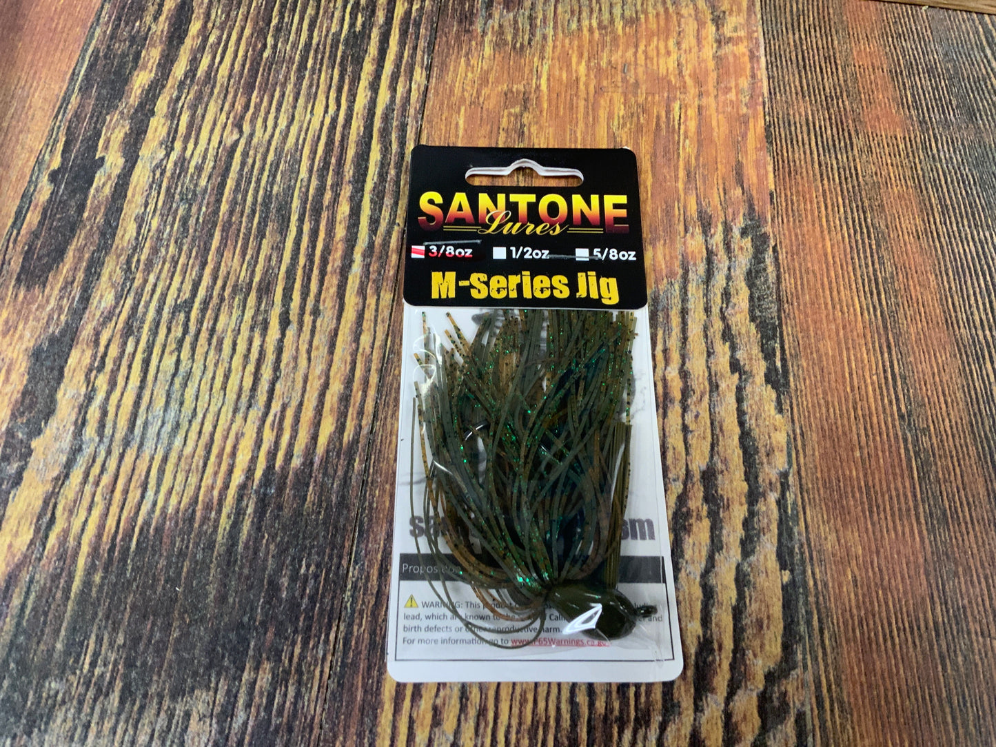 Santone M Series Jig 3/8 oz. Green Pumpkin
