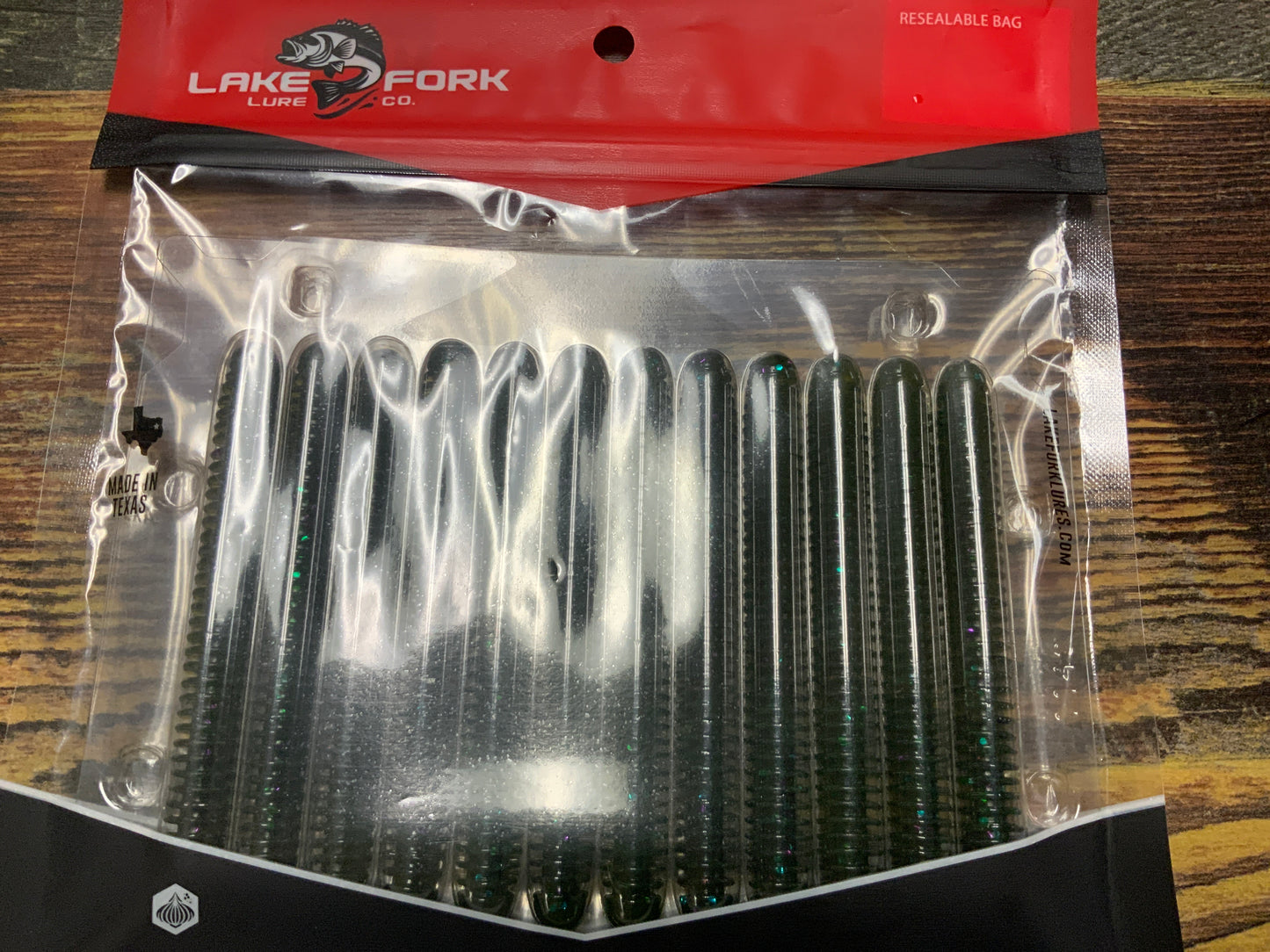 Lake Fork Lures Ring Fry 3.75 Watermelon Candy