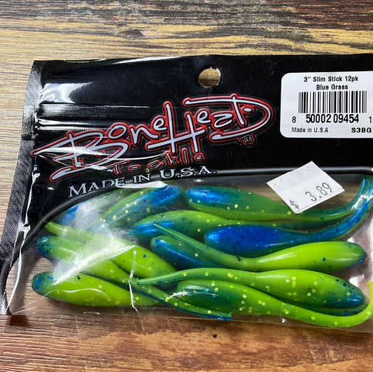 Bone Head Slim Stick 3" Blue Grass
