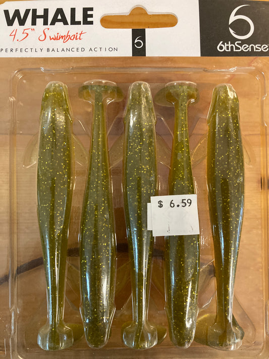 6th Sense Whale Swimbait 4.5" Golden Shower