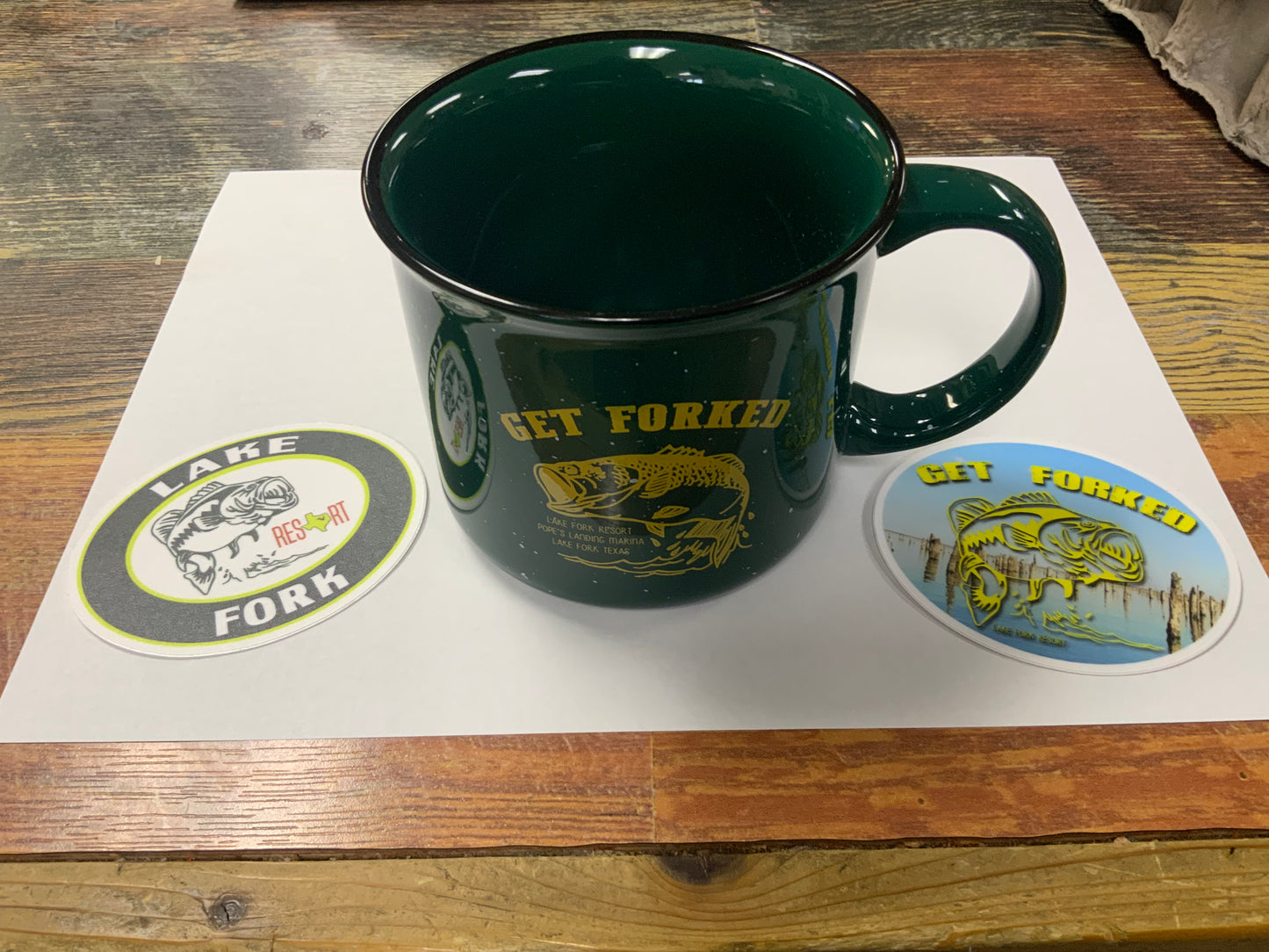 Lake Fork "Get Forked" Ceramic Coffee Mug