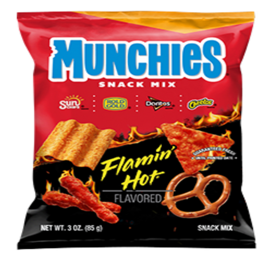 Munchies Snack Mix Flamin' Hot Flavored 3 Oz